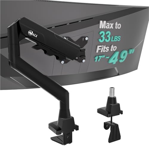 WALI Ultrawide Single Monitor Arm for 17-49 inch Curved Screen, up to 33lbs