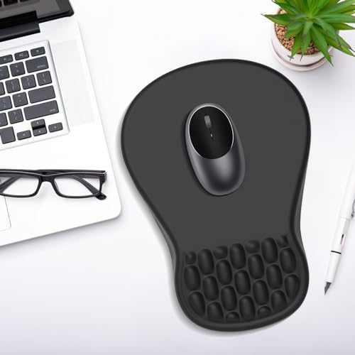 YIWEI Ergonomic Mouse Pad with Wrist Rest for Carpal Tunnel Pain Relief