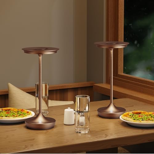 LED Cordless Table Lamp 6000mAh Rechargeable Battery Outdoor Light Moka