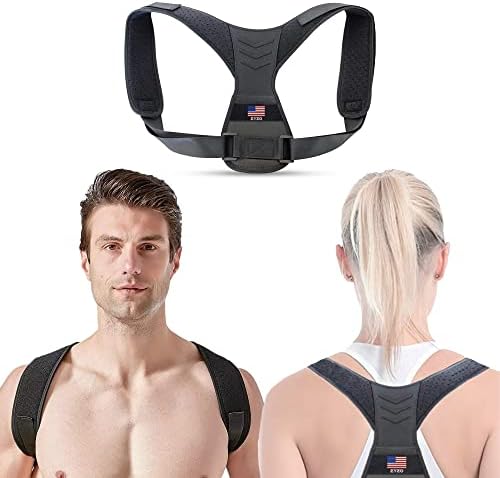 Posture Corrector for Men and Women | Upper Back Brace for Clavicle Support & Providing Pain Relief to Neck & Back | Promote better Posture | Adjustable |Universal Size Fits Most