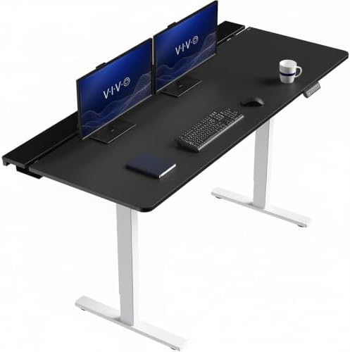 VIVO Black 71 x 30 in Standing Desk, DESK-KIT-1W6-P3B-71