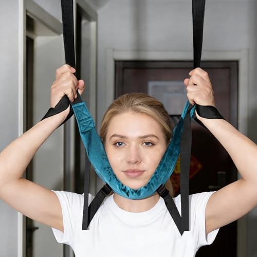 Cervical Neck Traction Device with Hook Portable Neck Stretcher Hammock
