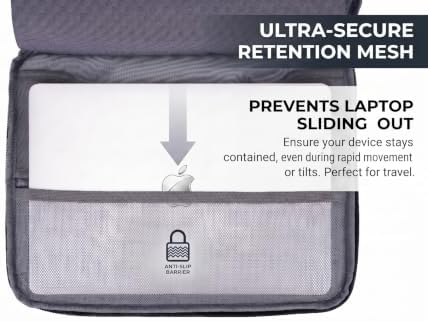 Laptop Sun Shade Folds to Computer Sleeve Bag, Gray