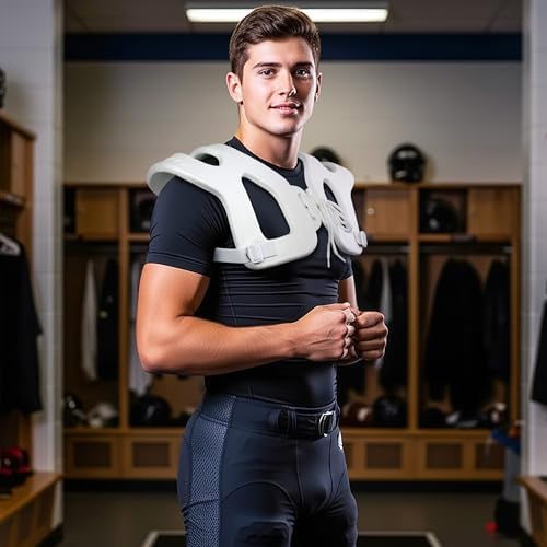 Cannon Sports Shoulder Injury Pad - Under Shoulder Pad Protection for Football Hockey Lacrosse - Injury Prevention & Support - Spider Football Pads - Youth Large & Adult Size Shoulder Pads