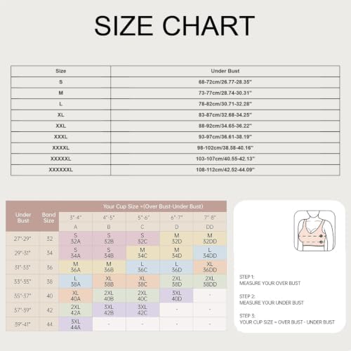 Posture Corrector Bras for Women Wireless Wide Strap Back Support Bra