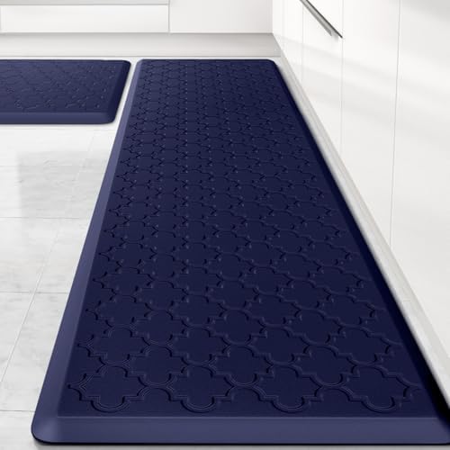 Kitchen Mat 2 PCS Cushioned Anti-Fatigue Floor Mat Standing Mat for Kitchen