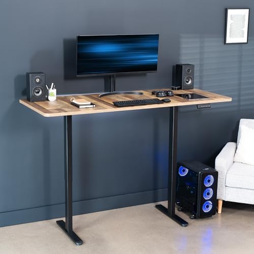 VIVO Reclaimed Wood 71 x 30 in Standing Desk, DESK-KIT-E2B7P