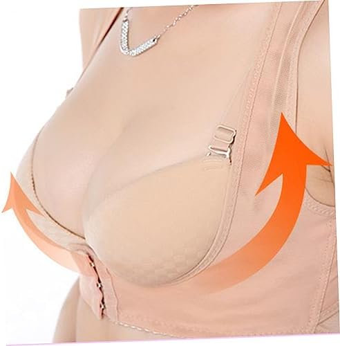 Outanaya Posture Corrector Bra for Women Back Support Brace with Adjustable Buckles Breathable Posture Corrector for Hunchback Relief Shoulder and Waist Pain Daily Wear Skin-Color Xxl