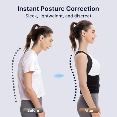 Fit Geno HeightFit Posture Corrector for Women & Men, Adjustable Back Brace