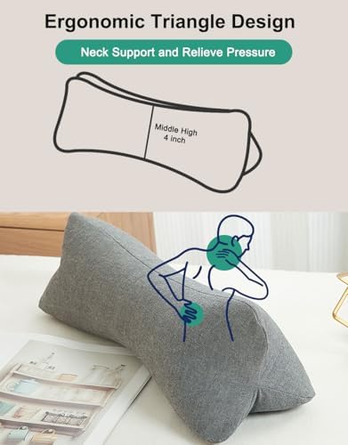 Buckwheat Pillow Neck Roll Bolster Buckwheat Hulls Filling Neck Roll Pillow