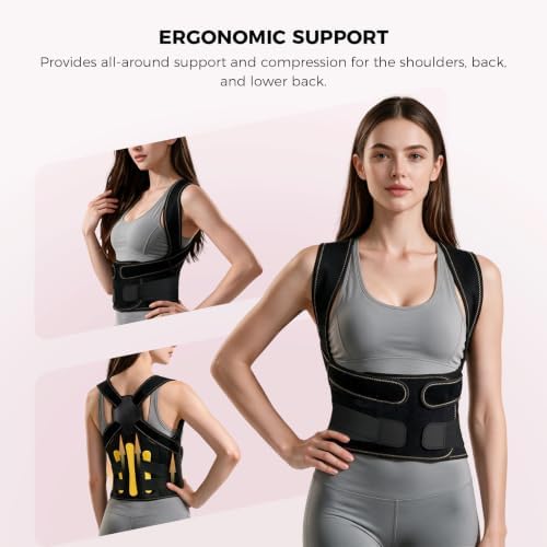 Posture Corrector for Women & Men, Full Back Brace Support
