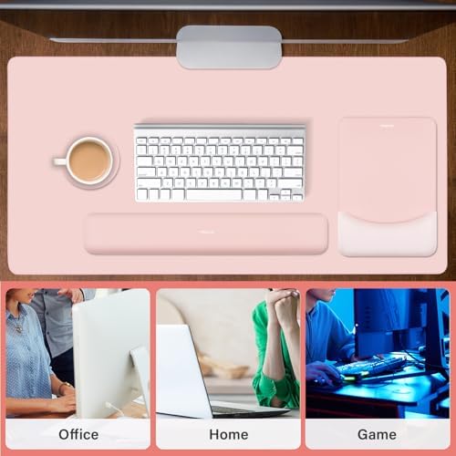 MOSISO Keyboard Mouse Pad Set, Large Gaming Mouse Pad&Keyboard Wrist Rest
