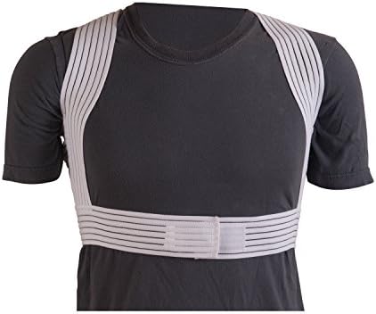 DMI Posture Corrector, Unisex, White, Criss-Cross Foam Bands, Extra Large, 46" to 48" Chest Size (Pack of 2)