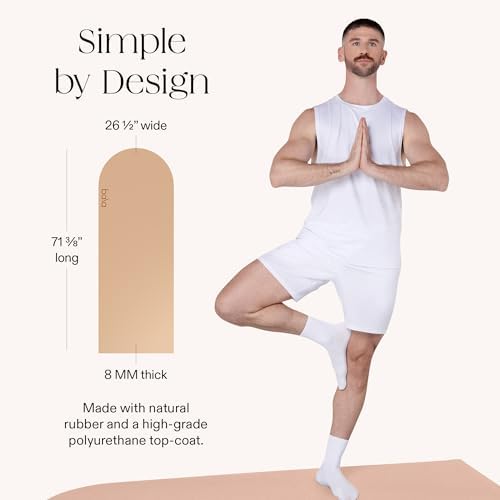 Bala Yoga Mat for Home Gym, Non-Slip Exercise Mat for Home Yoga