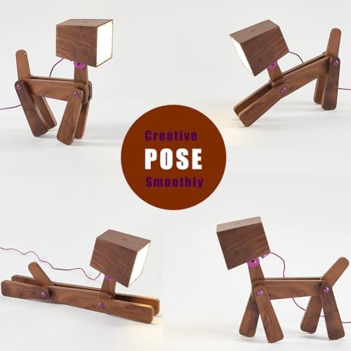Super Cute Dog Table Lamp for Kids Room Bedroom Bedside Reading Dorm