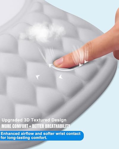 Ergonomic Mouse Pad with Sloped Memory Foam Wrist Rest