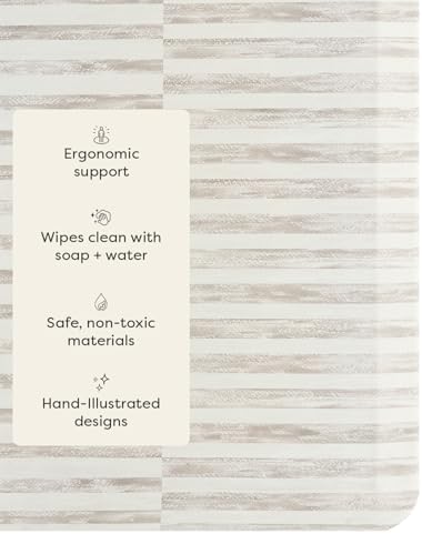 House of Noa Nama Standing Mat – Anti-Fatigue Kitchen Mats for Floor, Cushioned & Non-Slip Kitchen Comfort Mat for Standing, Thick Foam Anti-Fatigue Mat for Kitchen & Workspaces, Reese Bark 22" x 72"