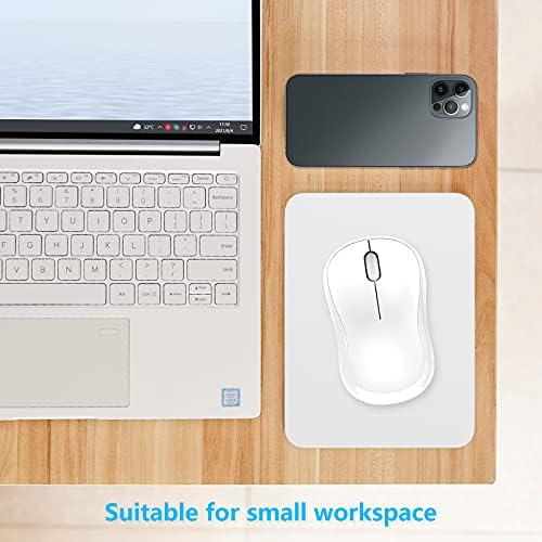 Dapesuom Small Mouse Pad, 6 x 8 Inch Thick Rubber Premium-Textured Non-Slip Portable & Washable Mini Mouse Mat for Women Wireless Laptops Keyboard Tray Gaming Work Computer Office Travel, Space Gray