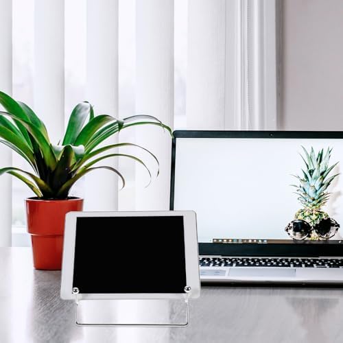 Multifunctional Iron Laptop Desk Stand with Detachable Tablet Holder 19.8x17.3x15cm for Office and Home Use