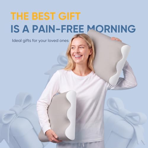 NEWBULIG Contour Memory Foam Cervical Pillow with Neck Support