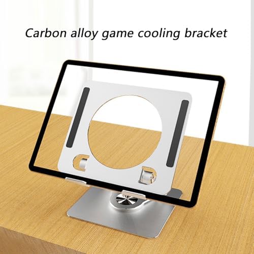Adjustable Tablet Holder, Carbon Alloy with 360 Rotating Base, Laptop Portable Stand for Offices Home Drawing Ergonomic Supplies