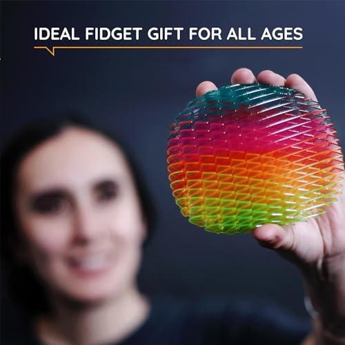 Morf Worm 3D Sensory Fidget Toy, Rainbow, Large