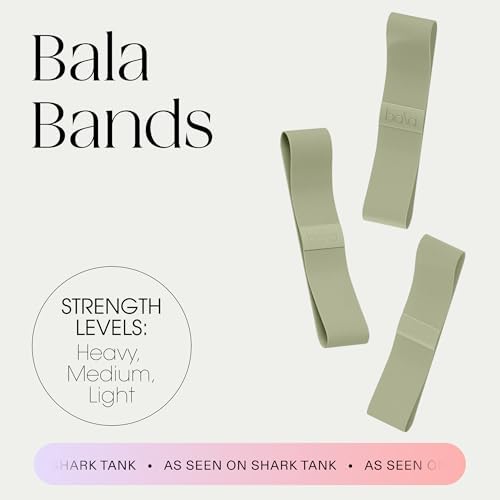 Bala Bands Resistance Bands, Non-Slip Fabric Exercise Bands