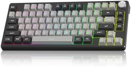 MageGee Mini 60% Gaming Keyboard, RGB Backlit 75 Key Ultra-Compact Keyboard, TS75 Ergonomic Waterproof Mechanical Feeling Office Computer Keyboards for PC, MAC, PS4, Xbox ONE Gamer