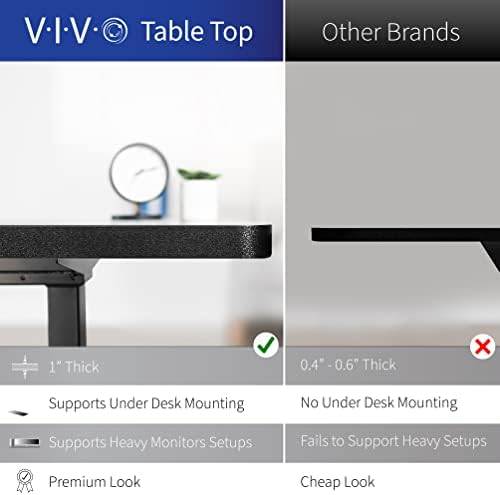 VIVO White Dry Erase 60 x 24 in Standing Desk, DESK-KIT-2B6WE