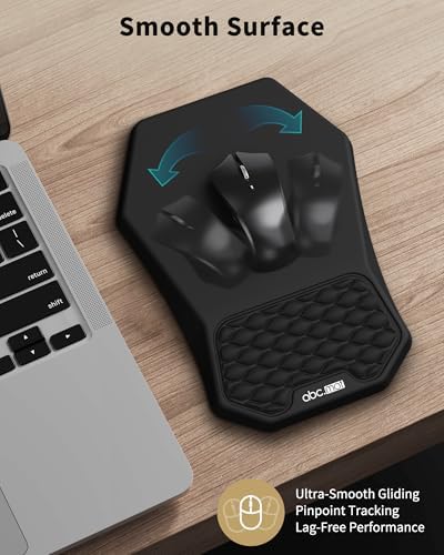 Ergonomic Mouse Pad with Wrist Rest & Keyboard Wrist Rest Support Set