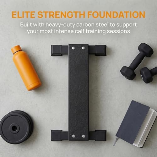 Steel Calf Raise Bar, Standing Calf Raise Platform Machine, Calf Raise Block Rack for Calf Stretching, Squat, Foot Stretch
