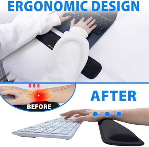 Cyberguys! Ergonomic Mouse Wrist Rest, Silicone Gel Wrist Pad for Mouse