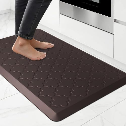 Kitchen Mats for Floor, Cushioned Anti Fatigue Mat, Chocolate