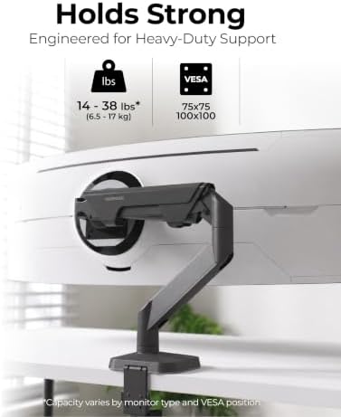 Modernsolid Heavy Duty Monitor Arm for 34-49 Inch Ultrawide Curved Screens