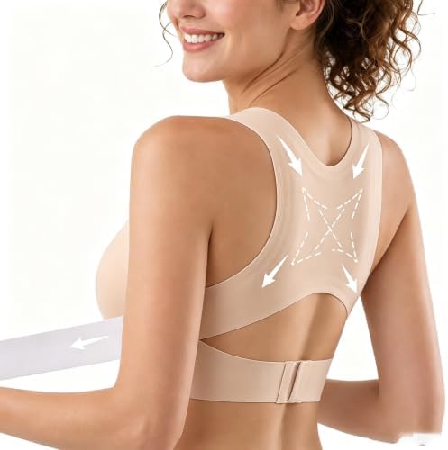 Posture Corrector Bra for Women Front Closure Back Support Bra