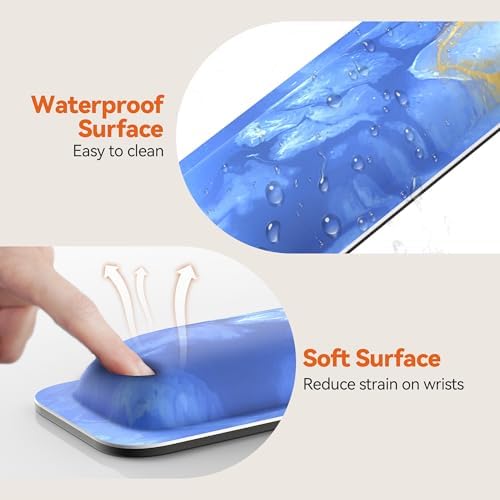 TECKNET Wrist Rest for Computer Keyboard Ergonomic, 1 in Thick, 17x3.3 in