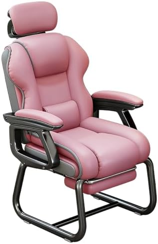 No Wheels Ergonomic Executive Office Chair with Footrest