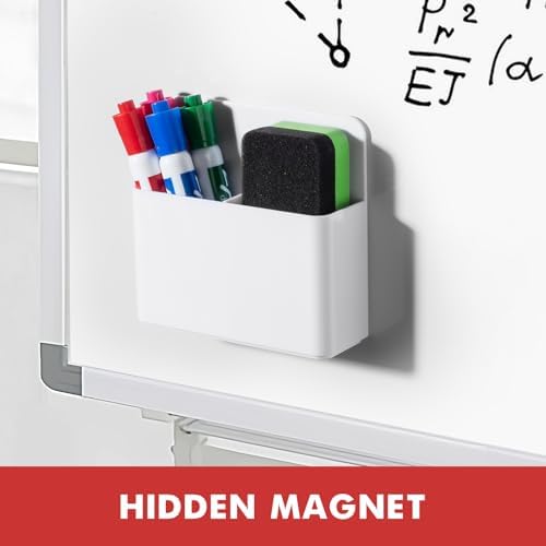 BEYGORM Plastic Magnetic Pen Holder, Powerful Magnet, 2 Pack