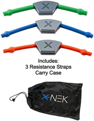 Neck Pain Relief Device to Treat Pain, Strengthen Muscles, Correct Posture, Prevent Injury, Home Use Easy to Carry | Cervical Traction, Chin Tuck | Shoulder Pain | Case + 3 Resistance Straps