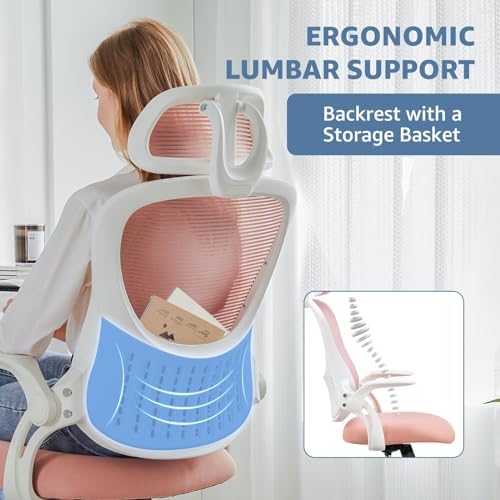 DUMOS Ergonomic Office Chair, Desk Computer Chair, Lumbar Support