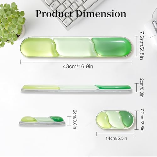 Gel Wrist Rest for Mouse and Keyboard,Ergonomic Computer Pad for Typing