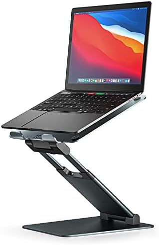 Nulaxy Pull-Out Height Adjustable Laptop Stand for Desk, 22 LB Support