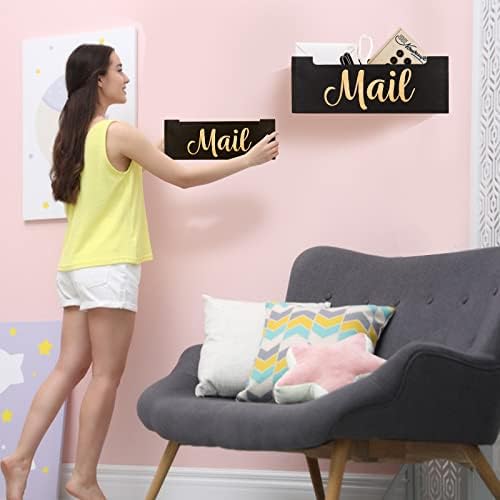 Wooden Mail Organizer Countertop