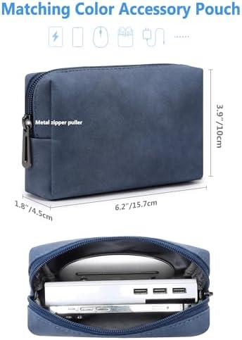 HYZUO 15 Inch Laptop Case Bag Sleeve with Stand for MacBook, Navy Blue