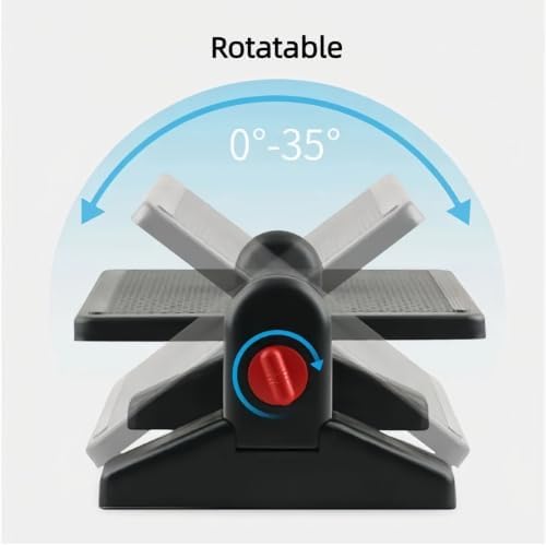 Adjustable Office Foot Rest Under Desk, Ergonomic Foot Stool for Work