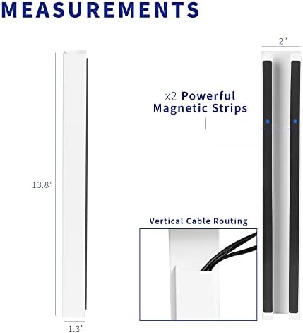 VIVO White 14 inch Cable Management Channel for Desk Leg, DESK-AC01-1MW