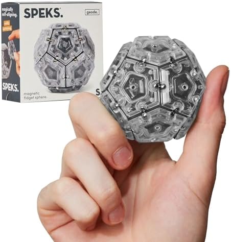 Speks Geode Magnetic Sensory Sphere, Stress Relief Tool, Executive Desk Toy