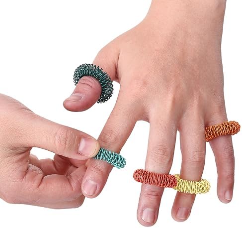 Mr. Pen- Spiky Sensory Rings, 10 Pack, Colorful