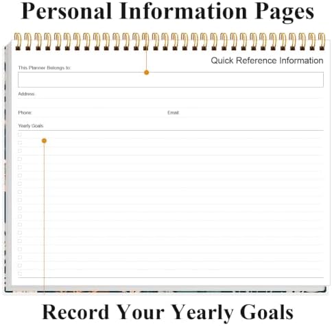Weekly Productivity Dashboard - 8.5" x 11" Dashboard Desk Notepad Has 6 Focus Areas to List Tasks for Goals, Projects, Clients, Academic or Meal-Organize Your Daily Work Efficiently, 54 Weeks, Flower-D