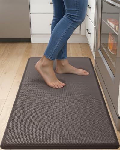 DEXI Anti Fatigue Kitchen Floor Mat Cushioned Standing Runner 39x20, Brown